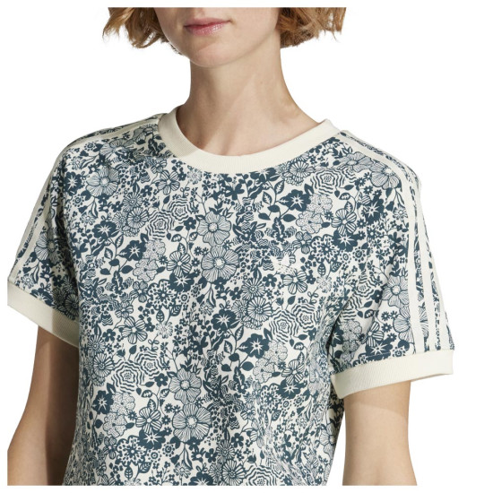 Adidas Γυναικεία κοντομάνικη μπλούζα Originals x Liberty London Allover Print Cali Tee